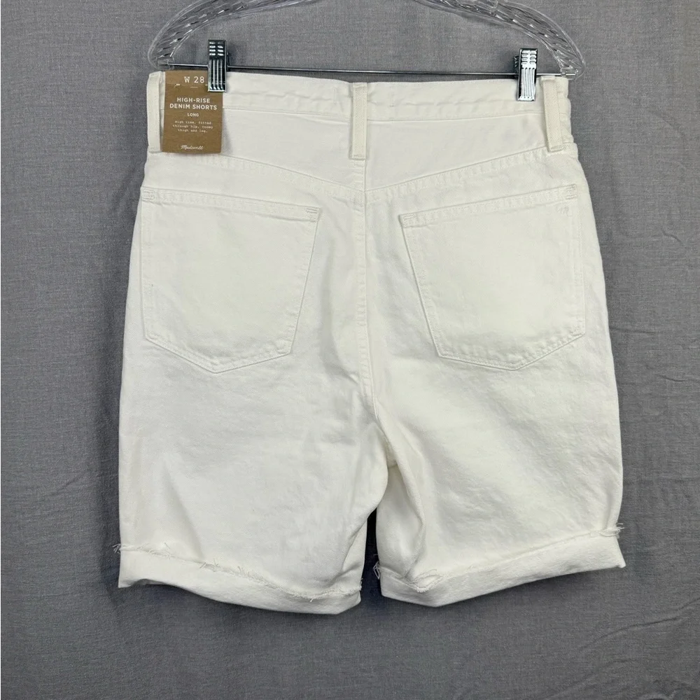Madewell High Rise Denim Shorts Long